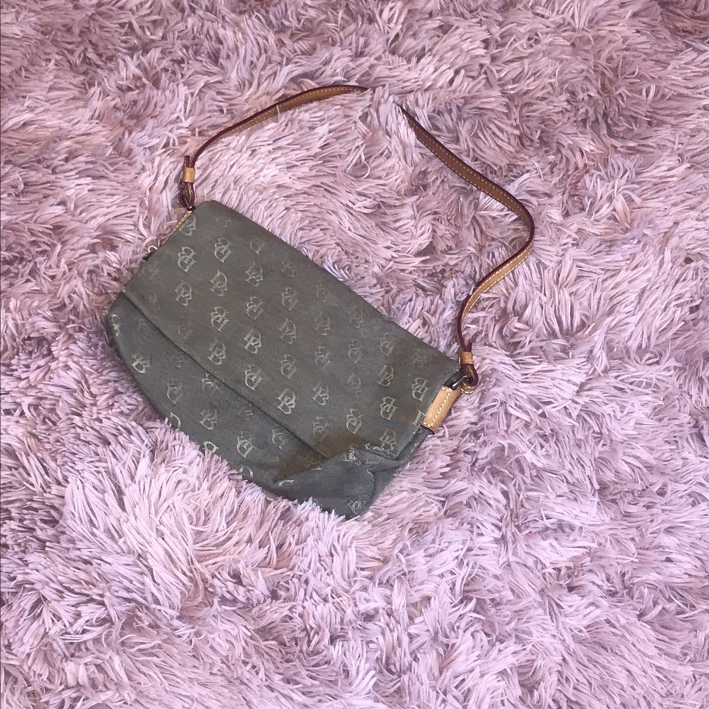 Dooney & Burke 2003 small foldover cloth handbag